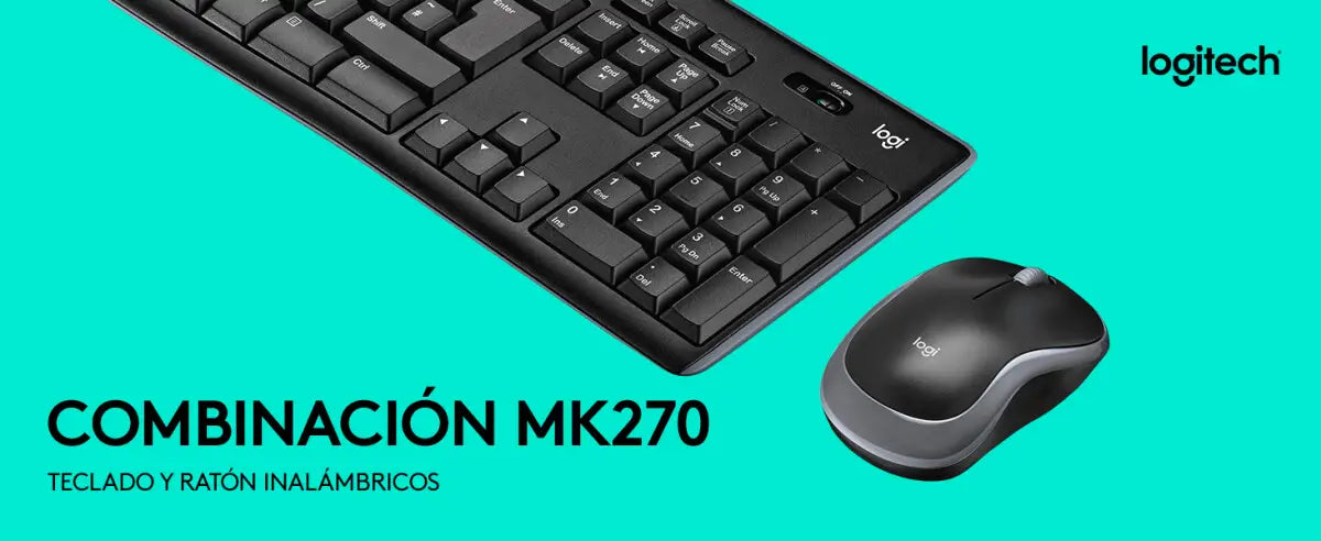 Logitech Combo MK270 Keyboard and mouse BLACK 2.4G WIRELESS