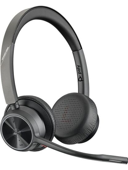 Poly Voyager 4320-M Headset - on-ear - Bluetooth - wireless, wired - USB-C, USB-A via Bluetooth adap