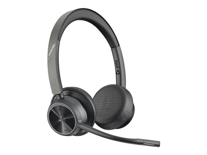 Poly Voyager 4320-M Headset - on-ear - Bluetooth - wireless, wired - USB-C, USB-A via Bluetooth adap