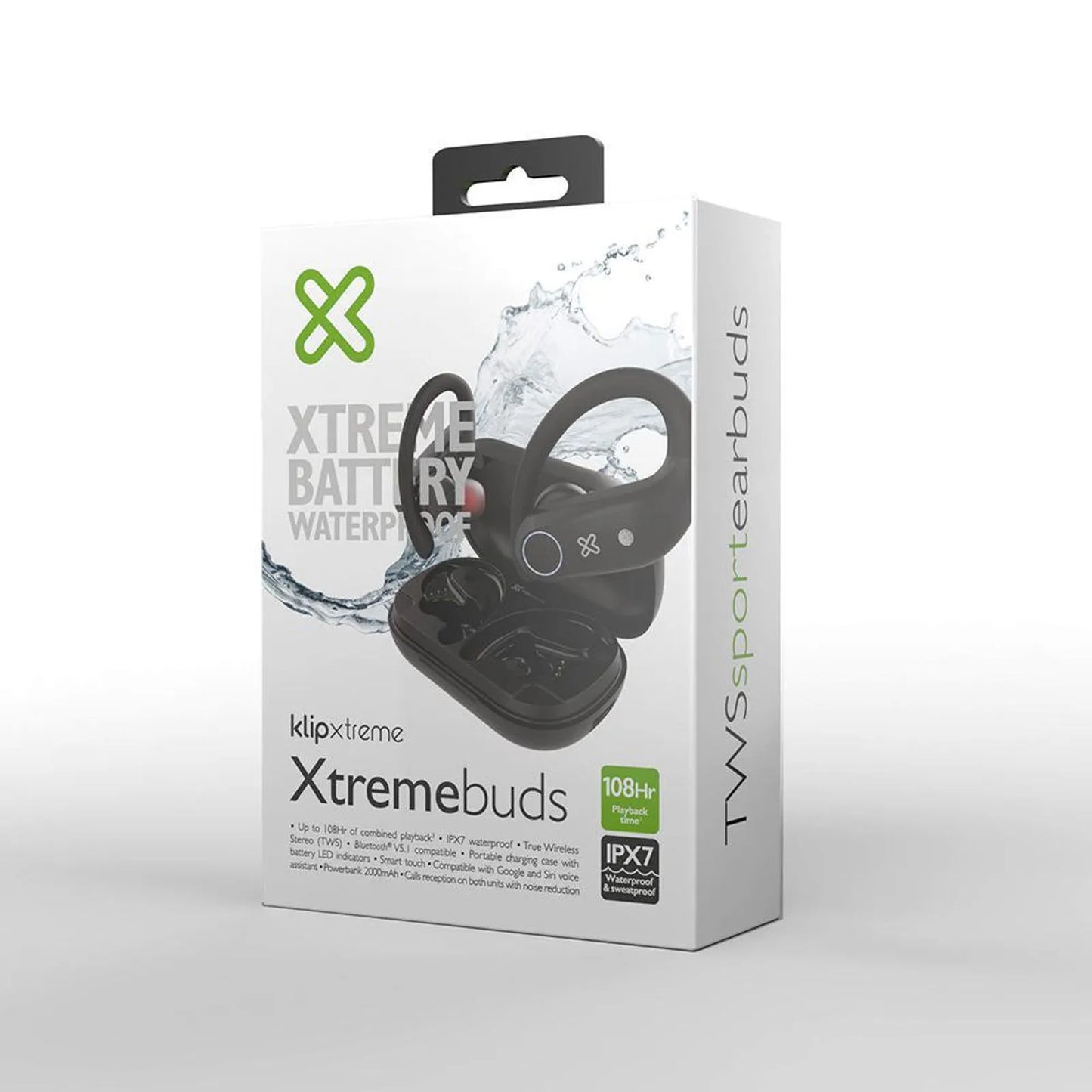 KX KTE-500BK Erbds Wls-BT 108hr in-ear TWS Black
