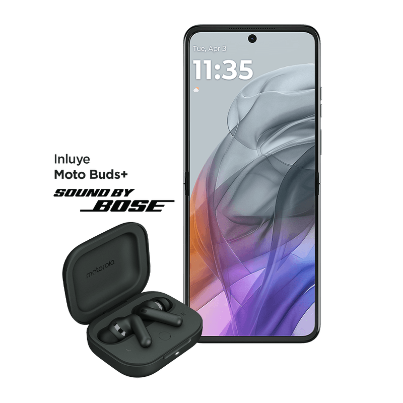 Motorola Razr 50 + Moto Buds Charcoal gray