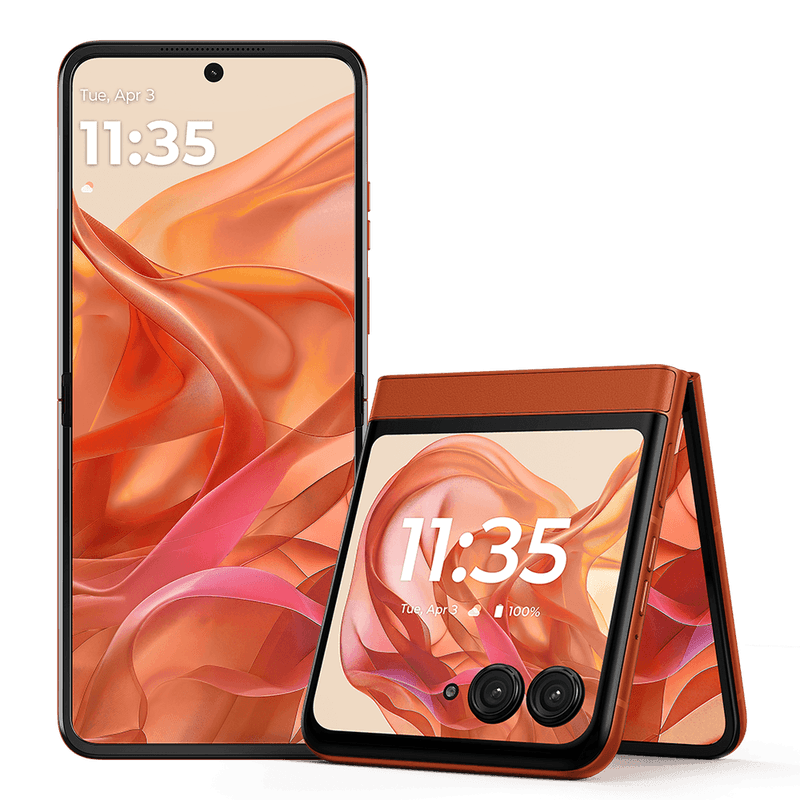 Motorola Razr 50 + Moto Buds + Orange