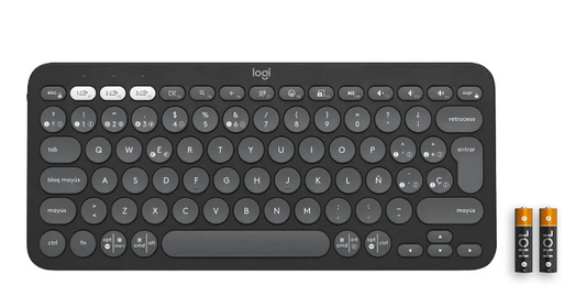 Logitech Teclado inalambrico Pebble Keys 2 K380s Grafito