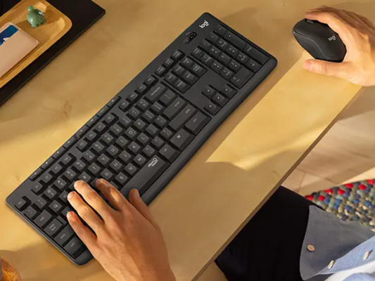 Logitech Combo MK-295 Kybd+Mse Silent wirelessGraphite black