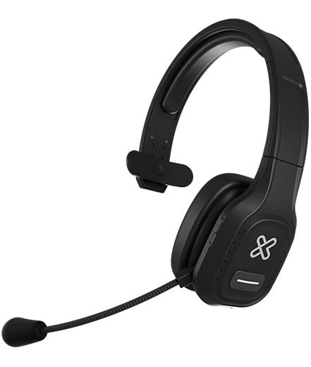 KlipX audifonos monoaural bluetooth y jack 3.5mm ON-EAR