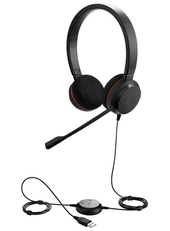 Jabra Evolve20 UC Duo/Headseth USB/noise cancelling
