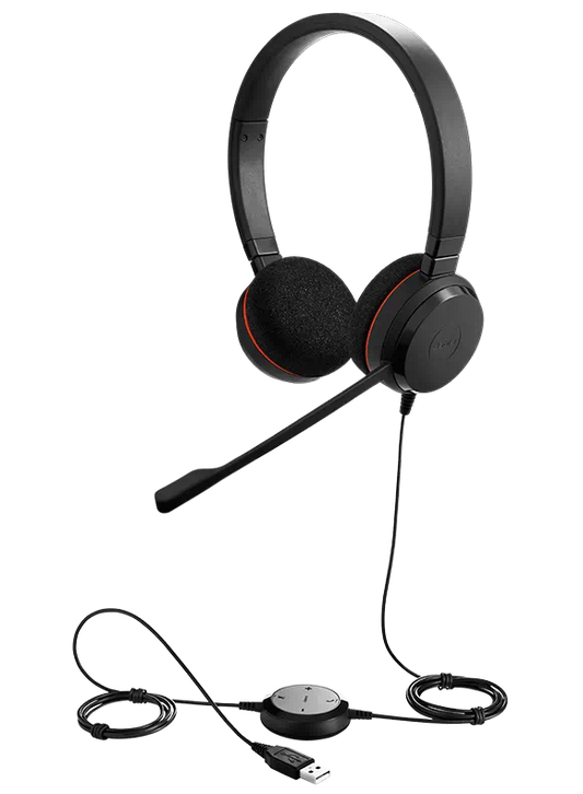 Jabra Evolve20 UC Duo/Headseth USB/noise cancelling